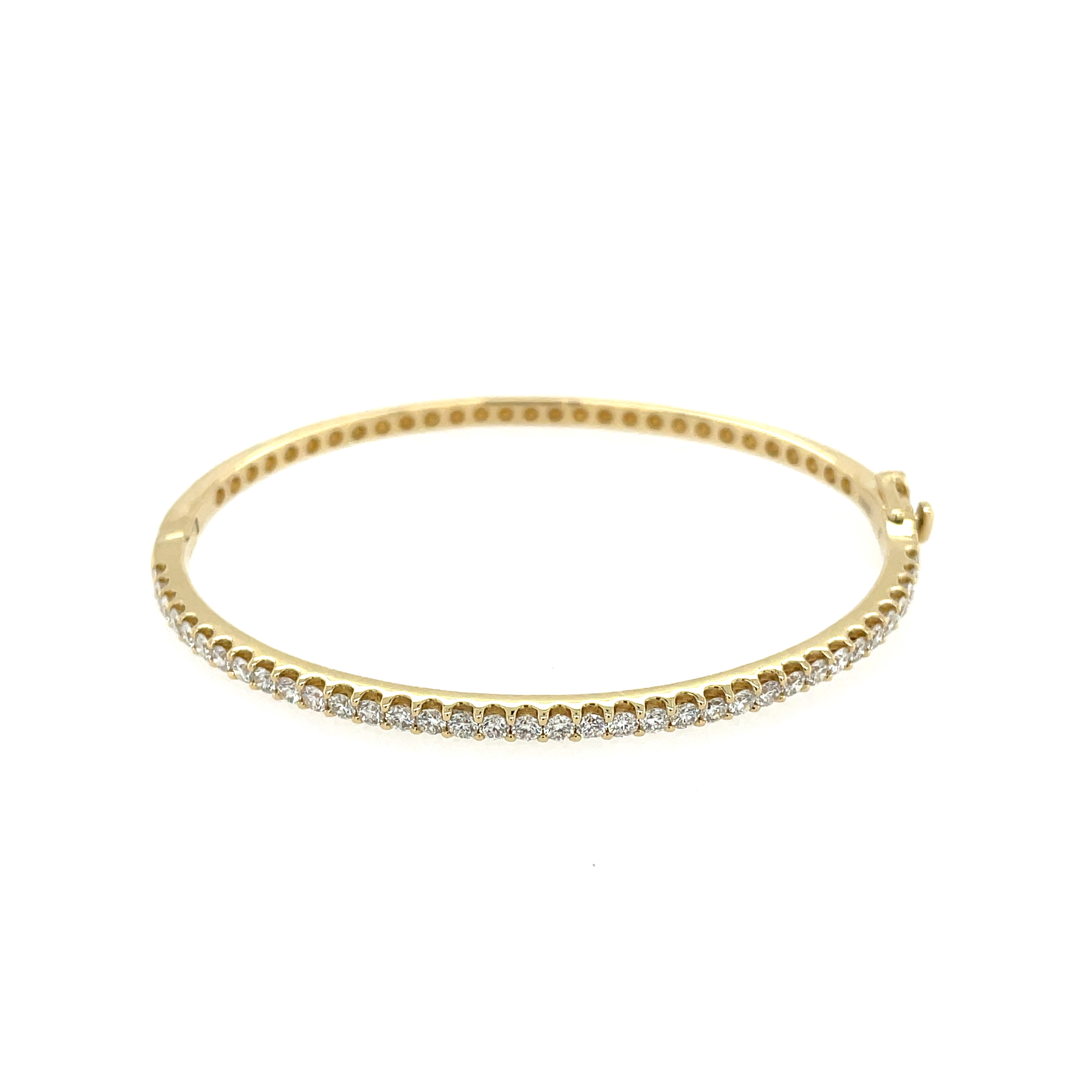 Yellow Gold Diamond Bangle Bracelet