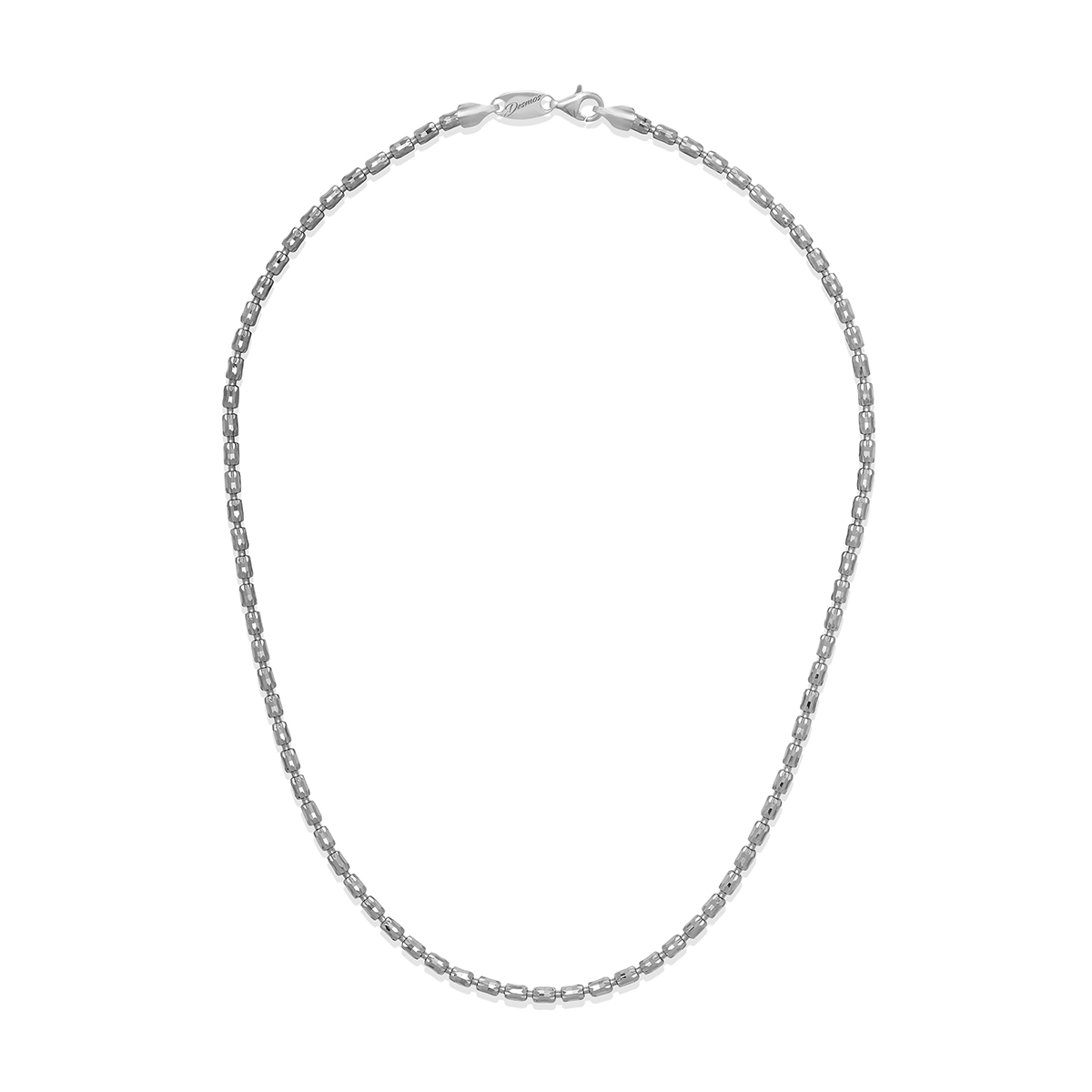 Sterling Silver Barrel Necklace