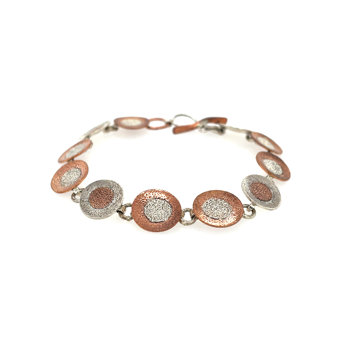 Sterling Silver and Copper Bracelet