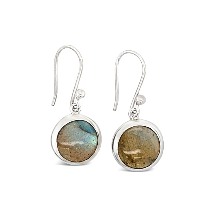 Sterling Silver Labradorite Drop Earrings