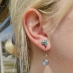 Sterling Silver Blue Topaz Studs