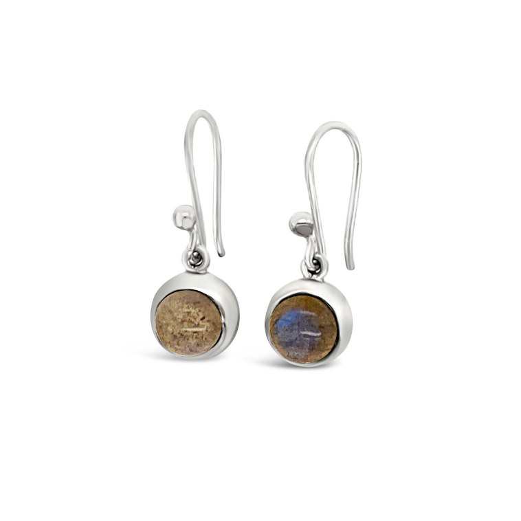 Sterling Silver Labradorite Drop Earrings
