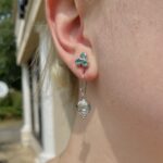 Sterling Silver Blue Topaz Earrings