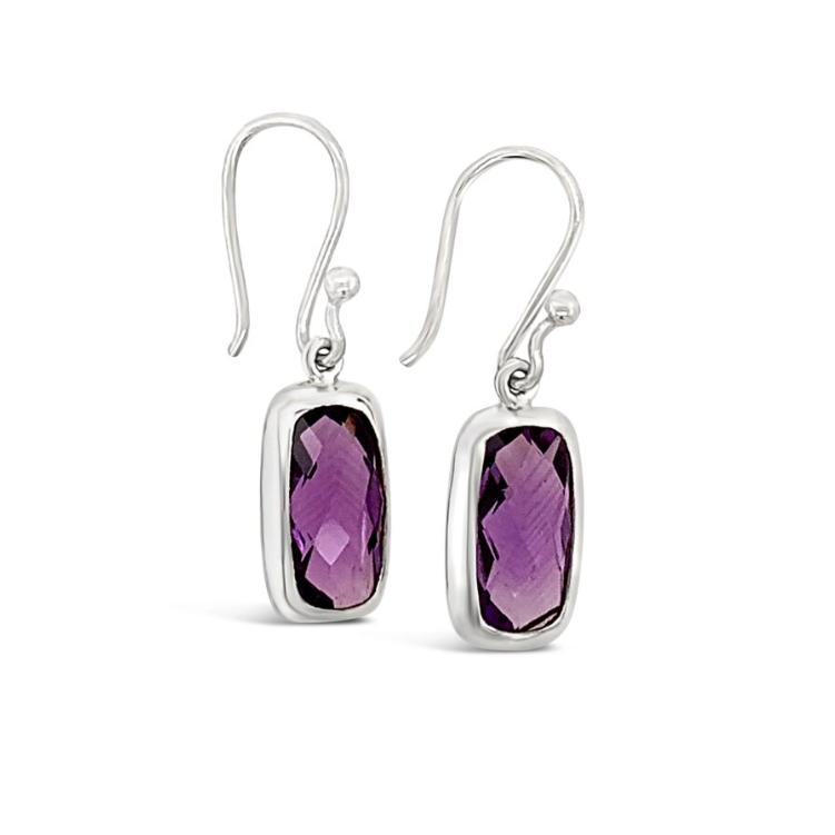 Sterling Silver Amethyst Earrings