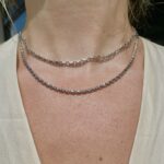 Sterling Silver Barrel Necklace