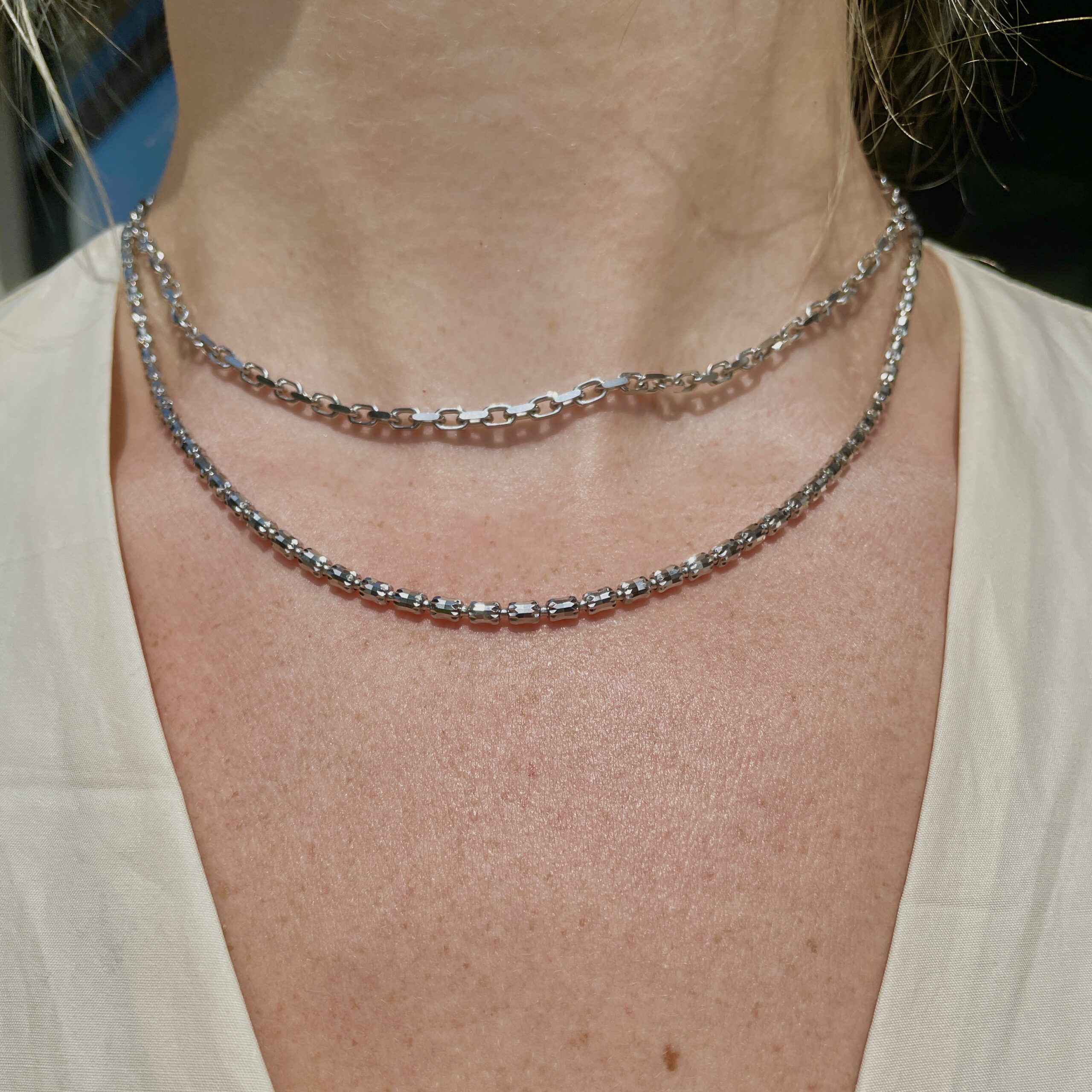 Sterling Silver Simple Chain Necklace