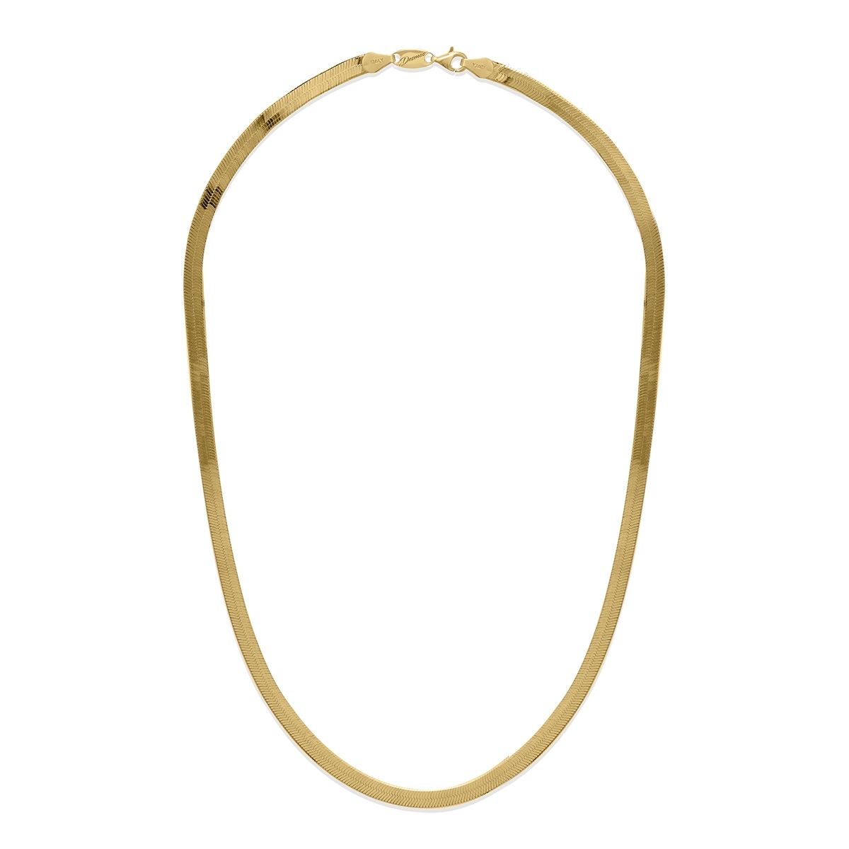 Gold Plated Herringbone Necklace