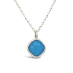 Sterling Silver Turquoise Pendant Necklace