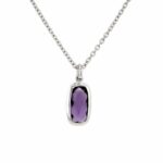 Sterling Silver Amethyst Pendant Ring