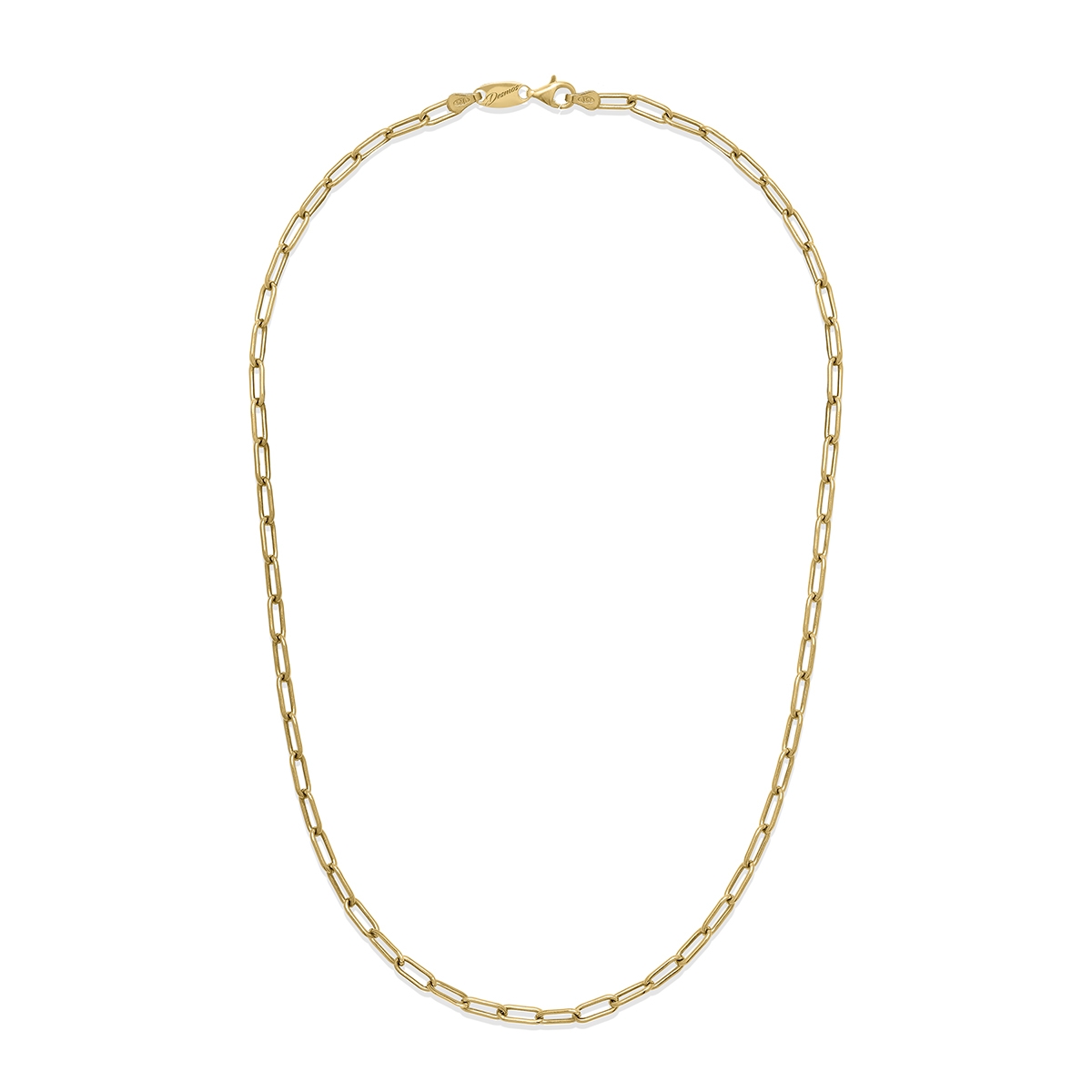 Gold Plated Paperclip Necklace