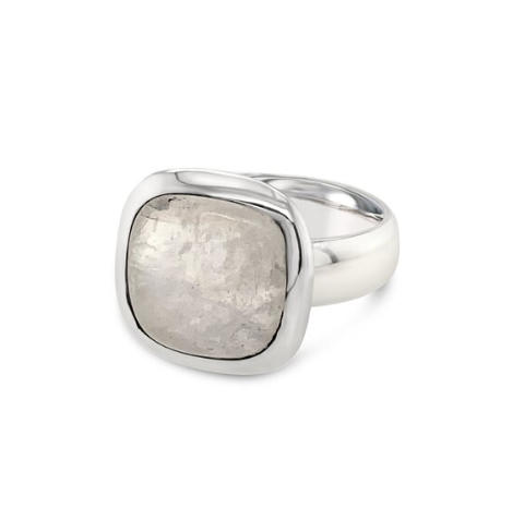 Sterling Silver Rainbow Moonstone Ring