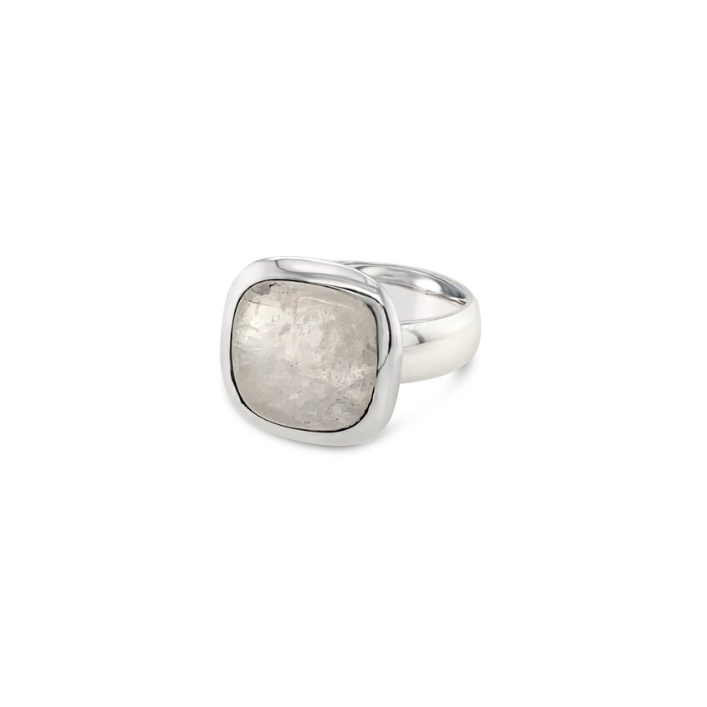 Sterling Silver Rainbow Moonstone Ring