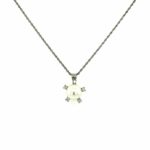Estate: Pearl and Diamond Pendant Necklace