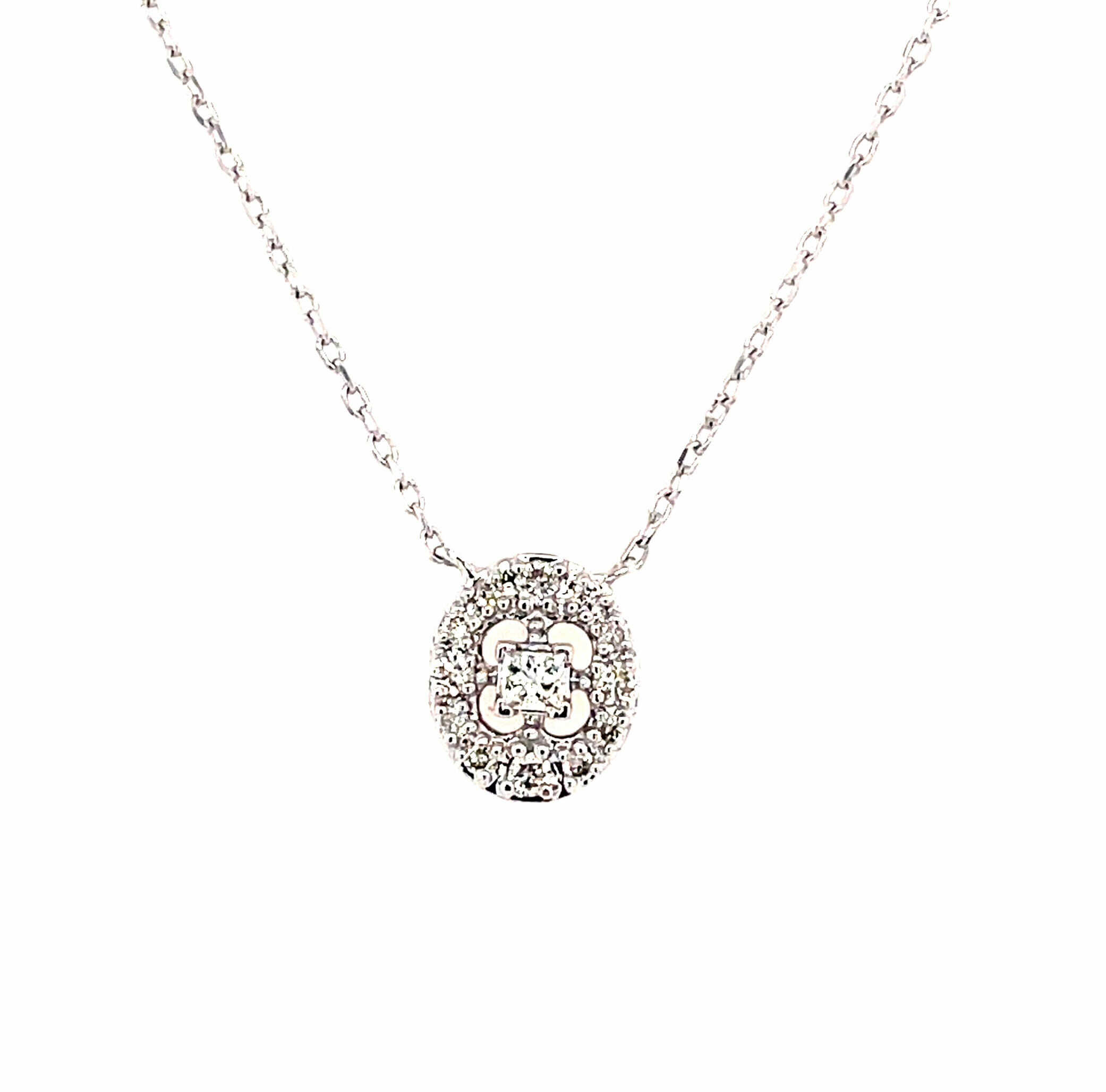 White Gold Diamond Necklace