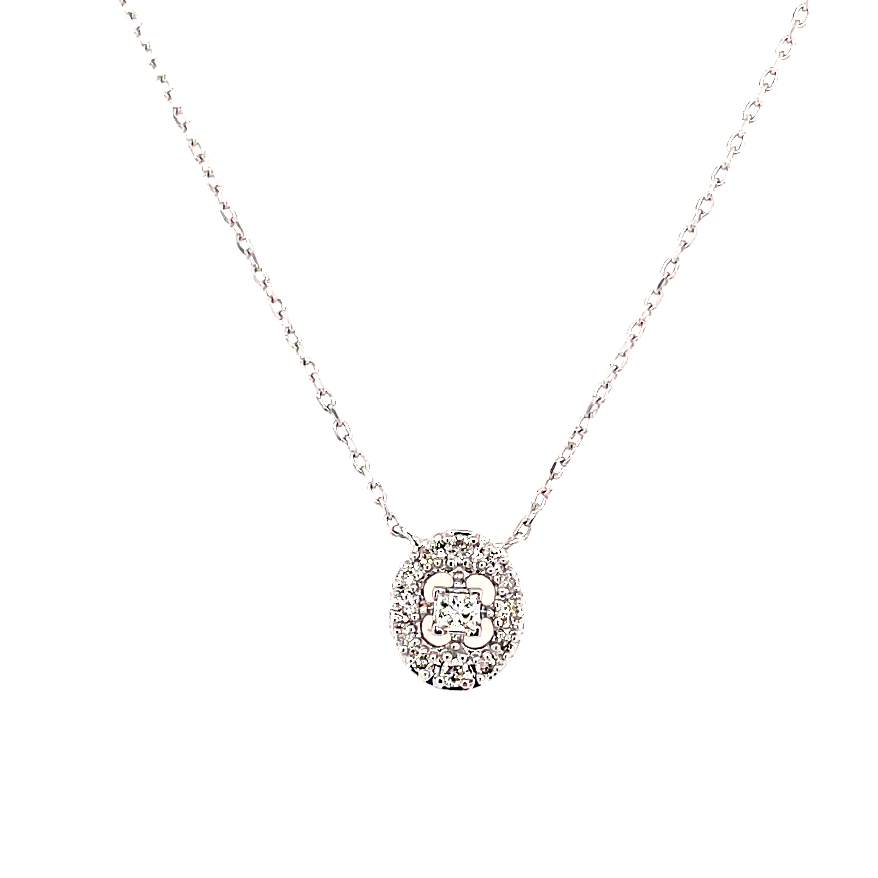 White Gold Diamond Necklace