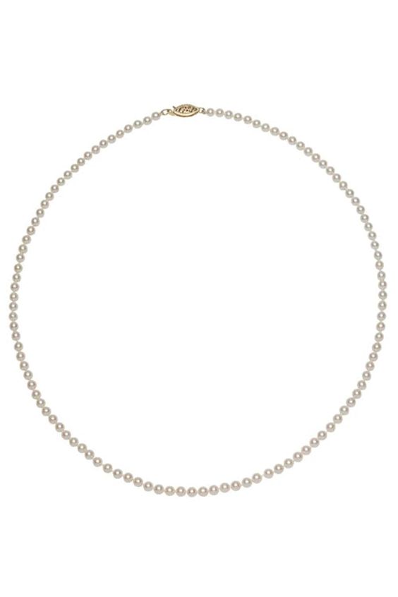 Yellow Gold Freshwater Pearl Strand