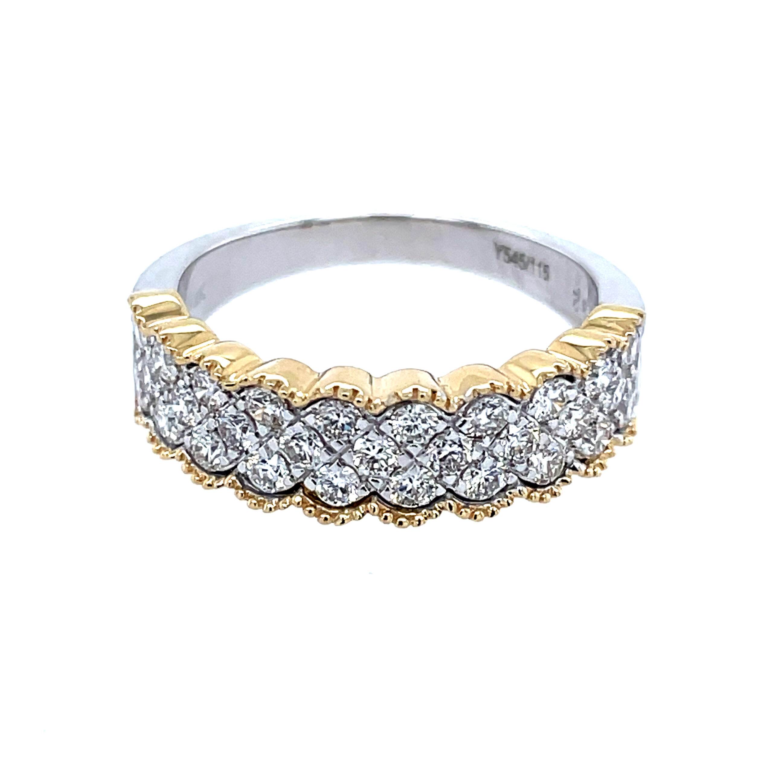 Two Toned Diamond Ring