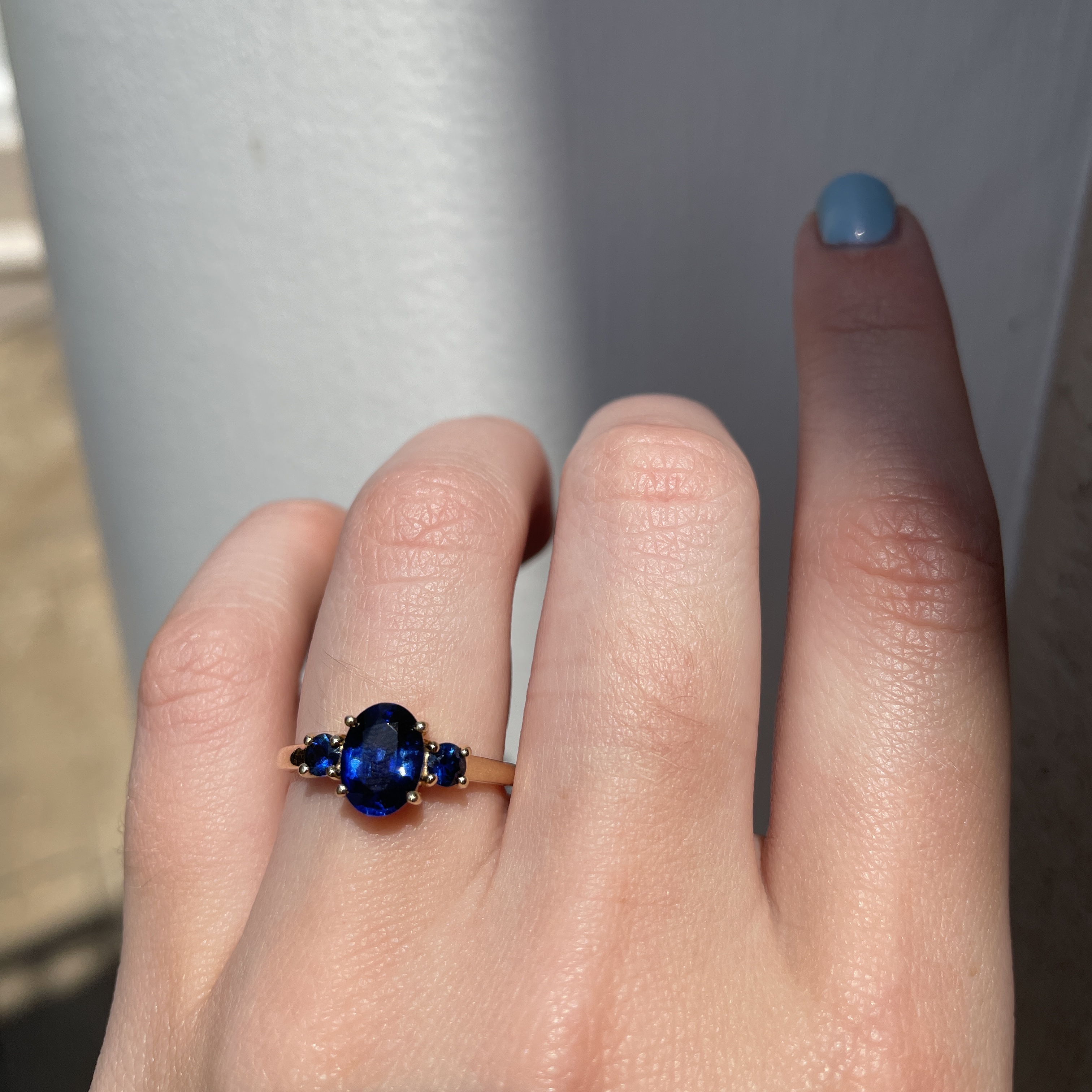 Yellow Gold Spinel Ring