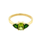 Yellow Gold Peridot Ring