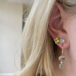 Yellow Gold Peridot Earrings