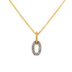 Yellow & White Gold Diamond Necklace