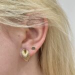 Estate: Yellow Gold Twist Earrings