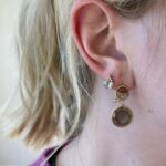 Yellow Gold Smoky Quartz Earrings