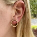 Gold Circle Earrings