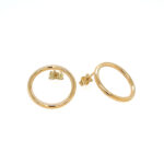 Gold Circle Earrings