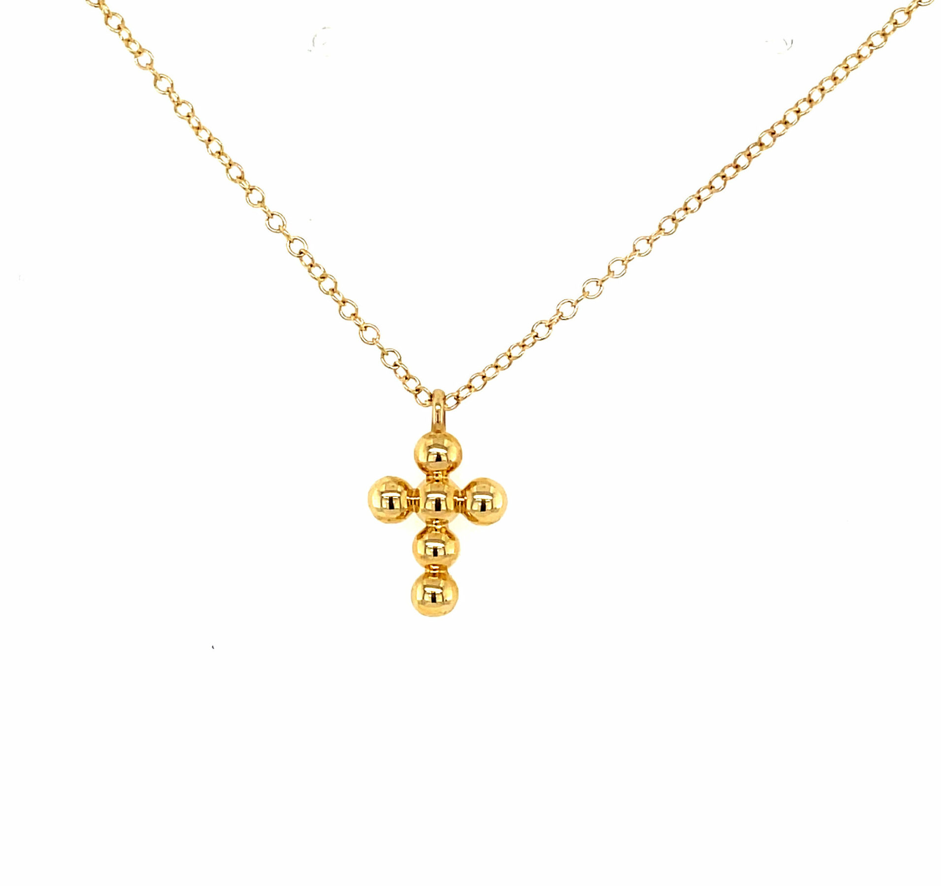 Yellow Gold Bujukan Cross Necklace