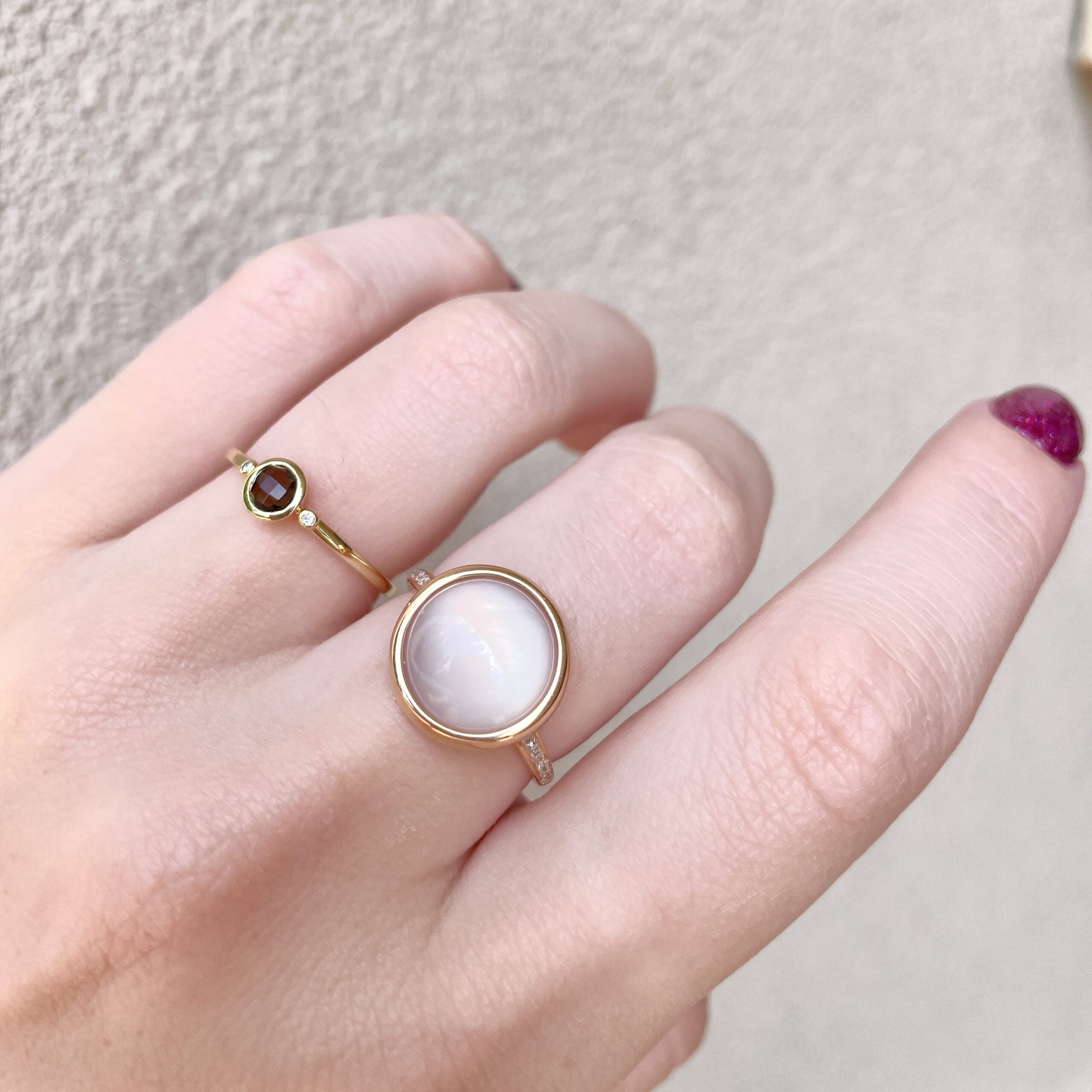 Rose Gold Rose Quartz Ring