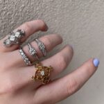 Estate: White Gold Filigree Diamond Ring