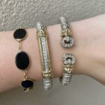 Estate: Yellow Gold Onyx Bracelet