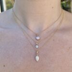 Rose Gold Opal Necklace