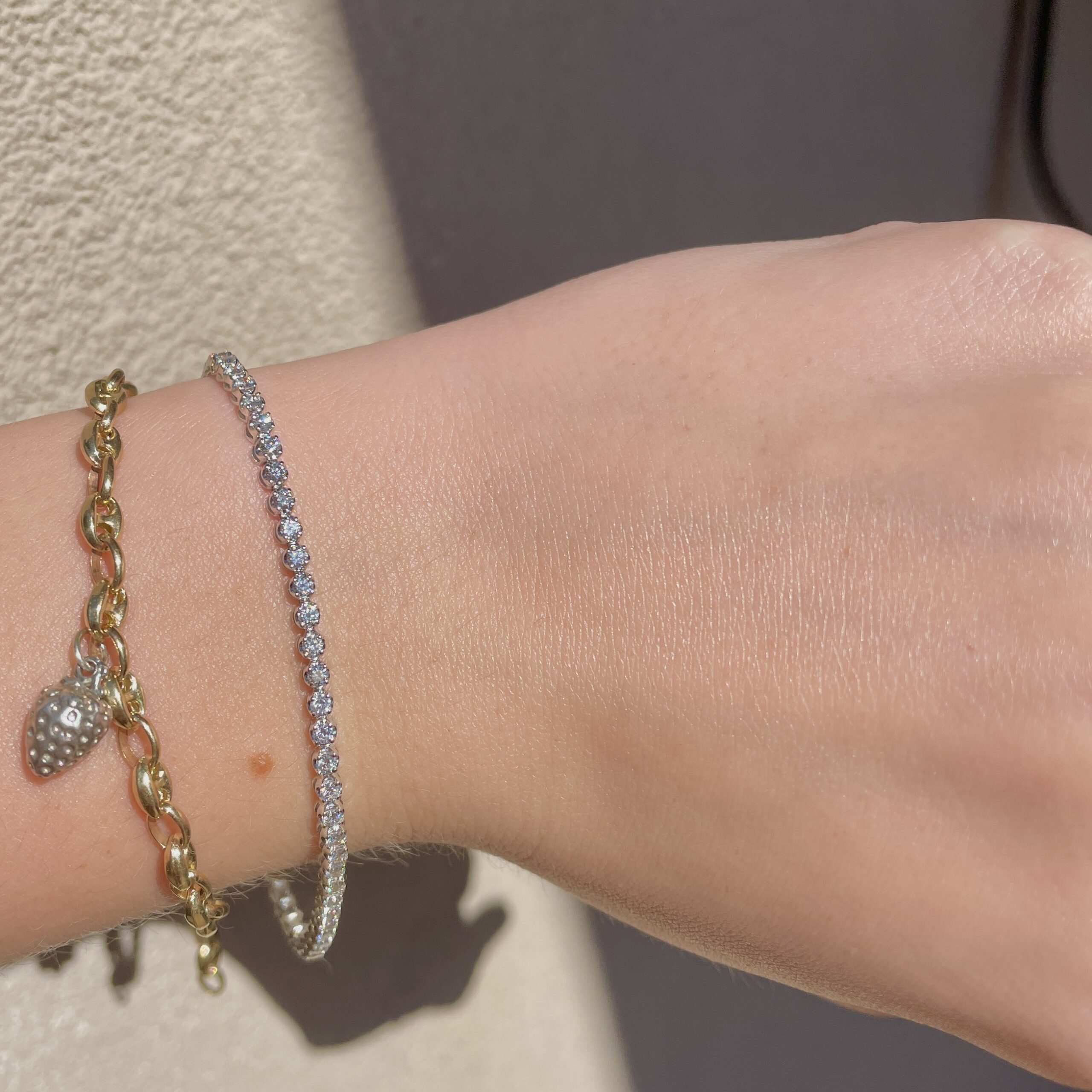 White Gold Tennis Bracelet