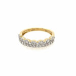 Yellow Gold Diamond Stackable Ring