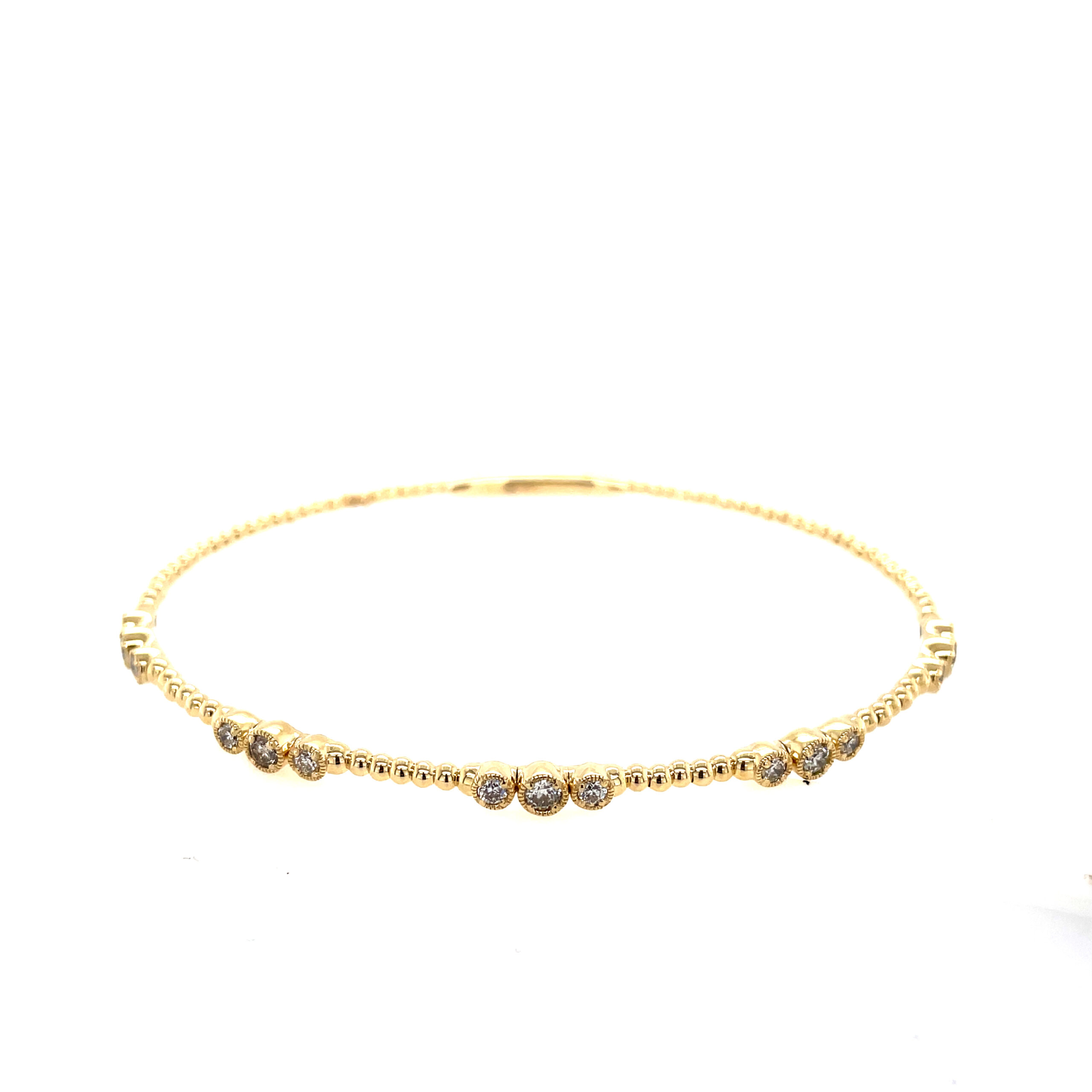 Yellow Gold Diamond Bangle