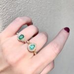 Yellow Gold Emerald and Diamond Ring