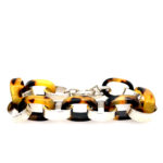 Sterling Silver and Tortoise Link Bracelet