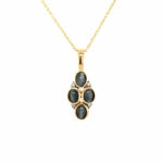 Yellow Gold Alexandrite and Diamond Necklace