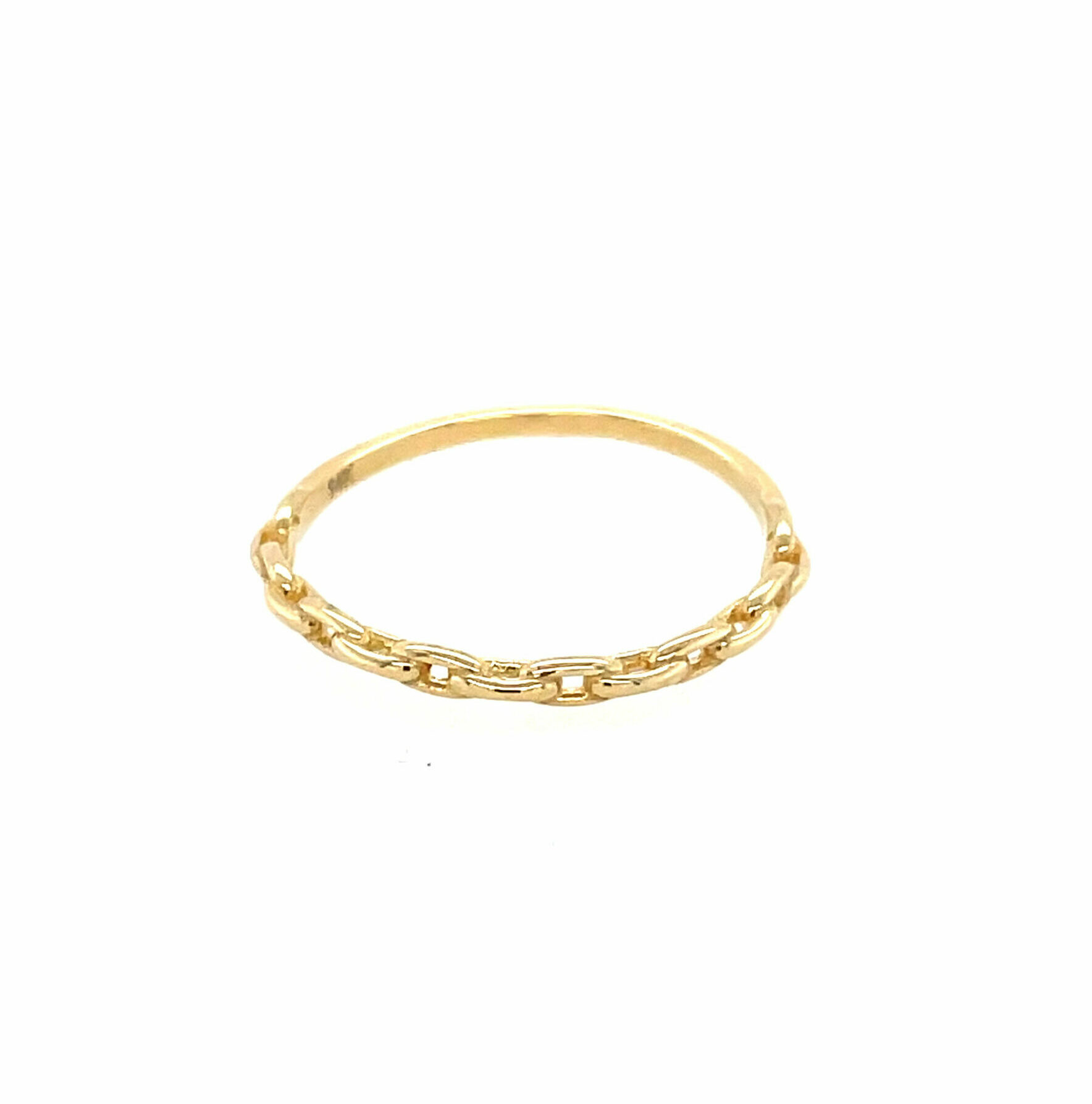Yellow Gold Chain Stackable Band