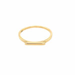 Yellow Gold Bar Stackable Band
