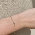 Yellow Gold Clover and Pearl Bracelet