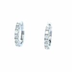 White Gold Diamond Hoop Earrings