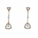 Yellow Gold Diamond Drop Earrings