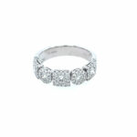 White Gold Fancy Diamond Band Ring