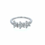 White Gold Diamond Star Ring
