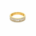 Yellow Gold Thick Diamond Band