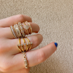 Yellow Gold Twisted Diamond Band