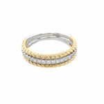 Two Toned Gold Diamond Band